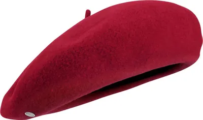 Laulhere-Feine französische Baskenmütze schmale Form  in rot