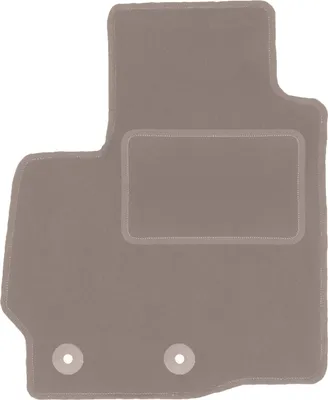 Produktbild von Fahrerfußmatte Velours beige passend für Peugeot 4008 (2012-2017, Crossover) – mit Befestigungen – passgenau