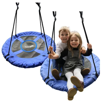 Obrázok produktu pre Záhradná hojdačka Bocianie hniezdo pre deti modrá 80cm