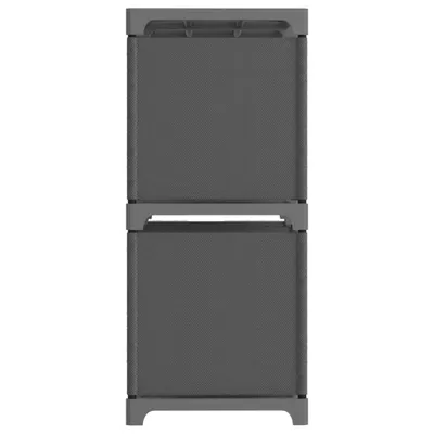Produktbild von "Winterschlussverkauf " Würfel-Regal 4 Fächer Grau 69x30x72,5 cm Stoff - DEMöbel3297589