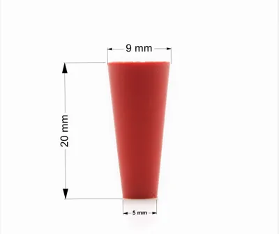 Produktbild von Gummistopfen Rot 9/5mm