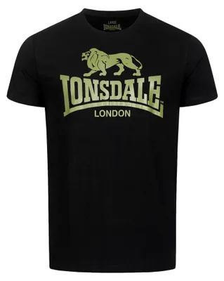 Obrázok produktu pre Pánske tričko regular fit LOGO Black/Olive XL Lonsdale