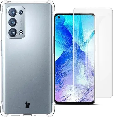 Produktbild von Bizon Case Clear Pack Hülle + 2x Folie für Oppo Reno 6 Pro 5G, Transparent