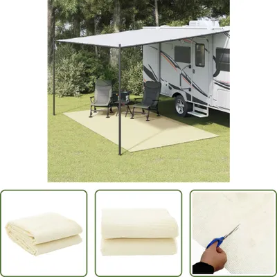 Produktbild von The Living Store Campingteppich Creme 4,5x2,5 m