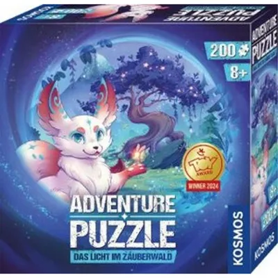 Immagine prodotto di KOSMOS Adventure Puzzle Das Licht im Zauberwald, Interaktives Abenteuerspiel, Puzzlespiel, Kinder, ab 8 Jahren, 683597