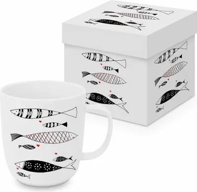 Immagine prodotto di PPD Atelier Poissons Matte Mug, in Geschenkbox, Henkelbecher, Kaffeebecher, Becher, Tasse, New Bone China, 400 ml, 161402524