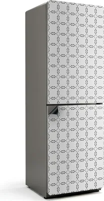 Produktbild von Wellenlinienmuster – Magnetische Kühlschrank Abdeckung – Dekorfolie magnetisch Küche – Kühlschrank Magnet Deko – selbstklebende Magnettafel – Magnetfolie für Kühlschranktür – 60x180 cm