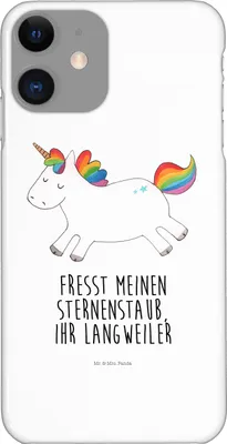 Produktbild von Mr. & Mrs. Panda Iphone 11 Handyhülle Einhorn Happy - Weiß - Geschenk, Lebensfreude, Hülle, Einhörner, Smartphone, Handy Schutzhülle, Cover, Freude, Unicorn, Spannend