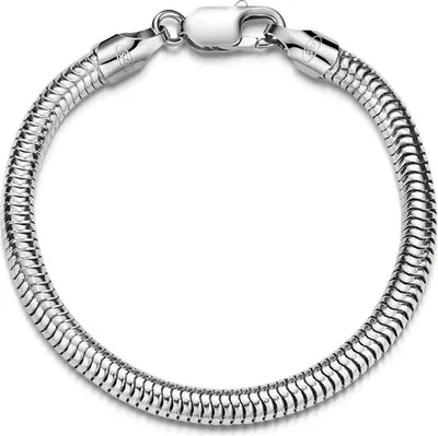 Produktbild von SILBERKETTEN STORE Schlangenkette Armband 5mm - 925 Silber, Länge wählbar von 16-25cm - 18cm