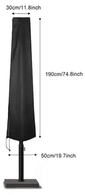 Produktbild von Ampelschirm-Abdeckung - Schutzhülle für Ampelschirm - Wasserdicht - Polyester - Für Garten und Terrasse - 190 x 50 x 30 cm