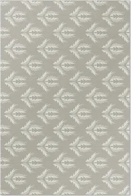 Produktbild von Pflanzenornamente regelmäßiges Muster – Vinyl Fußmatte – 60x90 cm – Rutschfest, Pflegeleicht & Langlebig
