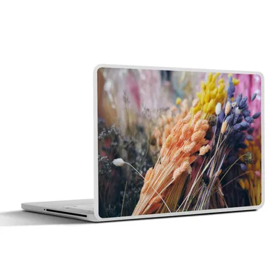 Produktbild von MuchoWow® Laptop Aufkleber Sticker Cover Getrocknete Blumen - Farben - Stilleben 30x21 cm - Sticker für Laptop - Selbstklebend