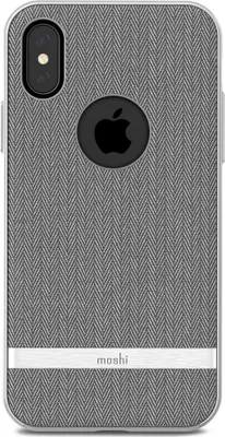 Produktbild von Moshi Vesta, Hauthülle, Apple, iPhone X, 14,7 cm (5.8"), Grau