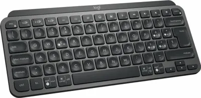 Produktbild von Logitech MX Keys Mini For Business, Kabellos, RF Wireless + Bluetooth, Scherenschalter, QWERTY, LED, Graphit