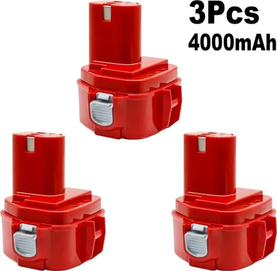 Image de batterie 12V 4000mAh, haute capacité, caractéristiques de sécurité, 3 pièces de batterie 4000mAh