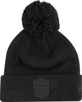 Produktbild von New Era Pom Wintermütze CUFF Beanie - NFL SHIELD schwarz