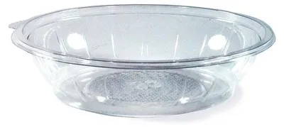 Produktbild von 250x Salatschalen rund Ø 23 x 5,1 cm klar 1000 ml (PET)