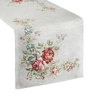 Produktbild von Dekorative Tischdecke 1233 hellgrau schwarzgrau 40x100  -5%