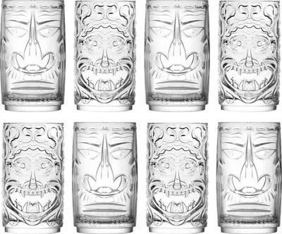 Produktbild von RCR Crystal 8-teiliges Tiki-Highball-Gläser-Set – 460 ml