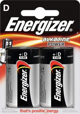 Immagine prodotto di Batteria ENERGIZER D/LR20 alcalina, confezione da 2