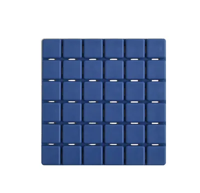 Produktbild von MSV 3700703933298, Rutschfeste Badematte, Erwachsene, Blau, Gummi, 130 mm, 130 mm