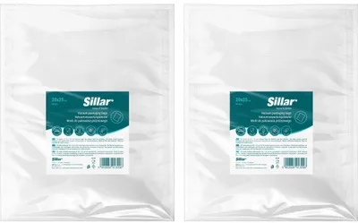 Two identical packages of vacuum seal bags are shown side-by-side against a white background.
