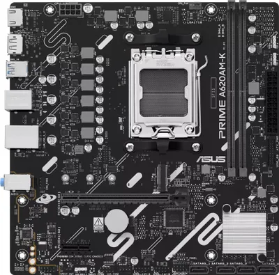 Obrázek produktu pro ASUS PRIME A620AM-K, AMD, Zásuvka AM5, AMD Ryzen 7000 Series, AMD Ryzen 8000 Series, AMD Ryzen 9000 Series, Zásuvka AM5, DDR5-SDRAM, 128 GB