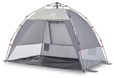 Produktbild von vidaXL Strandzelt 2 Personen Grau Quick Release Wasserdicht