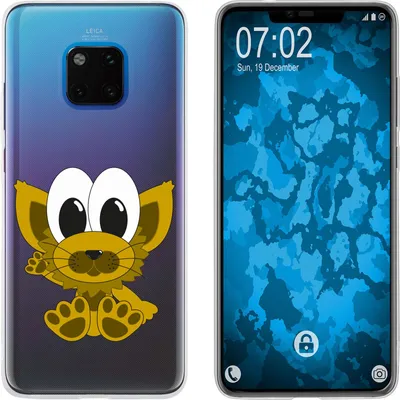 Produktbild von PhoneNatic Case kompatibel mit Huawei Mate 20 Pro Silikon-Hülle Cutiemals M7