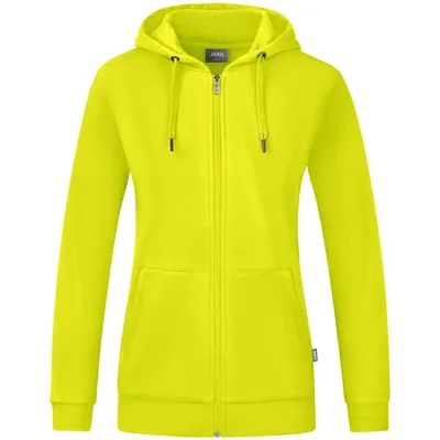 Produktbild von JAKO Damen Kapuzenjacke Organic, Farbe:lime, Größe:44