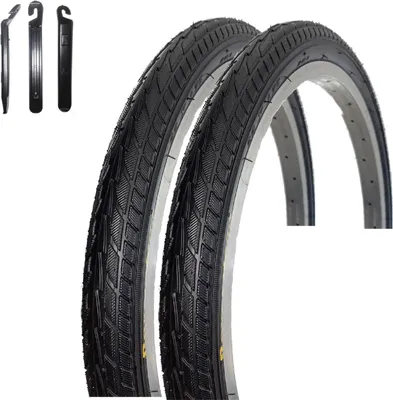 Obrázek produktu pro 2 x Roverstone HY 156 „24“ pneumatika pro jízdní kola, černá 47-507 (24 x 1,75) včetně montážního páčidla