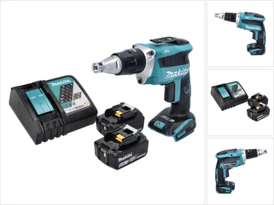 Immagine prodotto di Avvitatore a batteria senza spazzole Makita DFS 452 RT 18 V + 2 batterie da 5,0 Ah + caricabatterie
