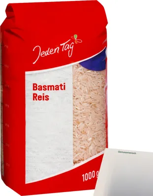 Produktbild von Jeden Tag Basmati Reis (1kg Packung) + usy Block