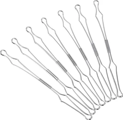 Produktbild von Drahtniederhalter, stabile Metall-Ausführung, für alle 80 mm Standard Ring- und Hebelmechaniken, Silber, Verpackungseinheit: 1 P/50