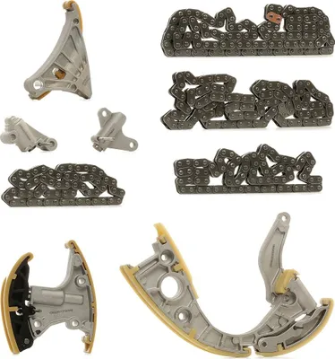 Produktbild von RIDEX 1389T2474 Steuerkettensatz Steuerkette für AUDI A4 Avant (8K5, B8) A6 Avant (4F5, C6) Q5 (8RB) A5 Sportback (8TA) A4 Limousine (8K2, B8)