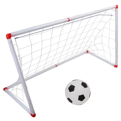 Zdjęcie produktu dla Zestaw do piłki nożnej dla dzieci z siatką i pompką do piłek Zabawka sportowa dla dzieci