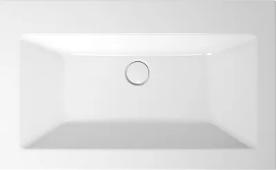 Image de BetteLoft lavabo à encastrer, rectangulaire, 1 trou pour robinet, sans trop-plein, 800x495x100mm, A230-000HLW1