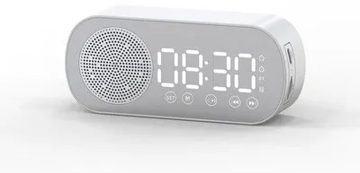 Produktbild von Bluetooth-Wecker mit LED-Anzeige, Radio und Wetterfunktion - doppelter, lauter Wecker, ideal für Menschen mit schwerem Schlaf.