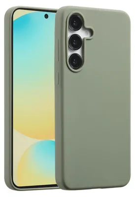 Produktbild von Accezz Liquid Silikoncase mit MagSafe Samsung Galaxy S25 FE - Cooper Green