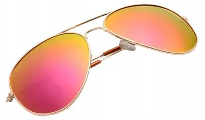 Produktbild von Stylion Pilotki Aviator Sonnenbrille Orange Gold