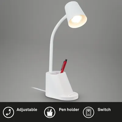 Produktbild von Schreibtischlampe Tischlampe Büro Schwenkbar Stiftehalter GU10