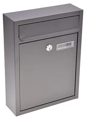Produktbild von Aqbau Briefkasten Wandbriefkasten 320x240x80mm Postkasten Schwarz