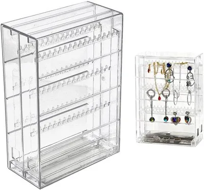 Produktbild von Schmuckkästchen aus Acryl – Schmuckorganizer – Staubdichte Aufbewahrungsbox – Schublade für Ketten/Ohrringe – Flexibles Ordnungssystem – Schmuckaufbewahrungsbox