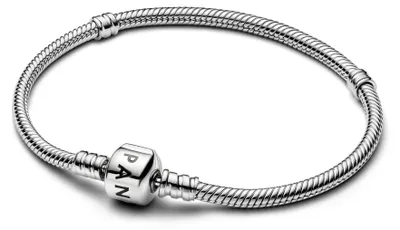 Produktbild von Pandora Moments Verspieltes Zylinder-Verschluss Schlangen-Gliederarmband 594593C00-20
