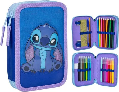 Image de Trousse à crayons double Stitch pour fournitures scolaires et organisation