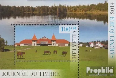 Produktbild von Briefmarken Schweiz 2014 Mi Block58 (kompl.Ausg.) gestempelt Reiterhof