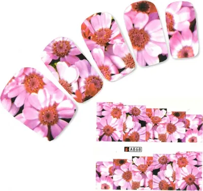 Produktbild von Tattoo Nail Art Blumen Aufkleber Nagel Sticker