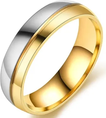 Zdjęcie produktu dla Elegancki Pierścionek Męski Hope - Złoty/Srebrny, Rozmiar 57mm KP32467