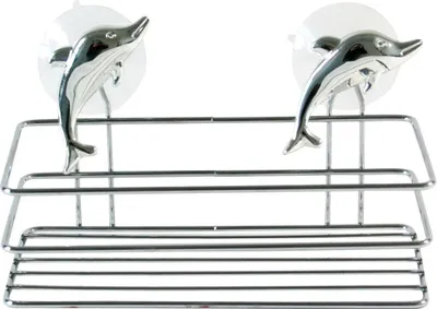 Immagine prodotto di Cestino da parete, delfino cromato