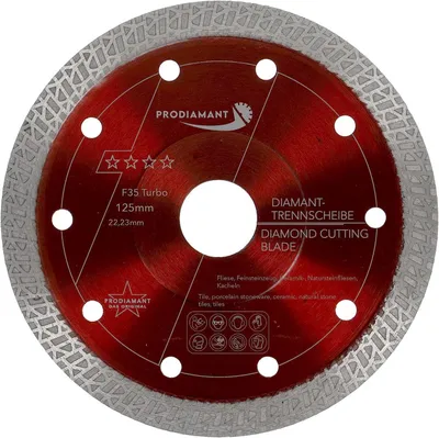 Produktbild von PRODIAMANT Diamanttrennscheibe 125mm für Fliese, Feinsteinzeug F35